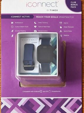 NEW iConnect by Timex Smartwatch - Blue